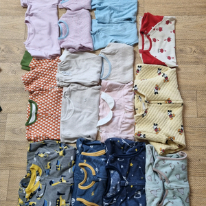 19벌)실내복 내복 잠옷 우주복 상태 굿