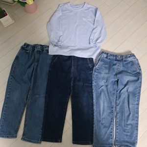 남아옷 130사이즈 탑텐밴딩청바지외