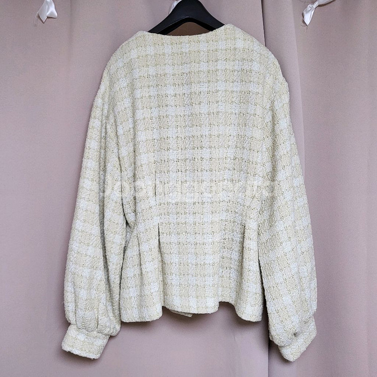 반값 / 퍼프소매 / 트위드자켓--6