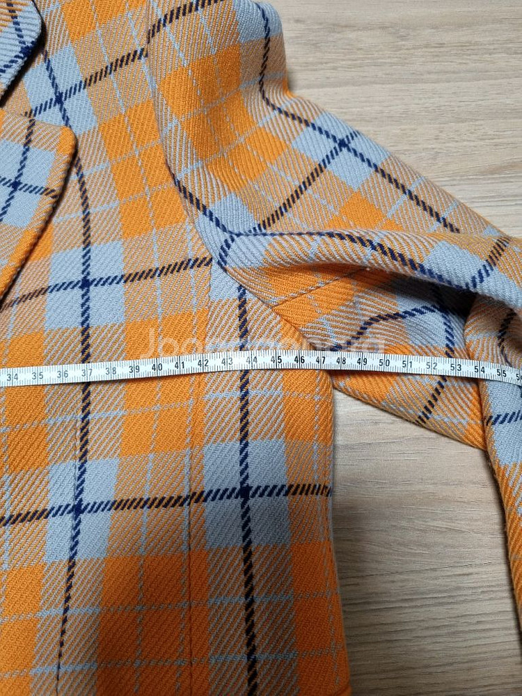 럭키슈에뜨 체크자켓 택포 두번착용--4