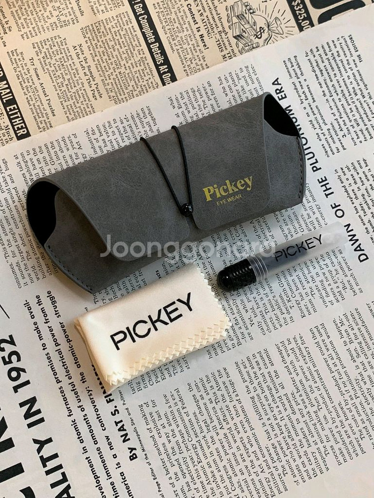 새상품 Pickey 클래식 하금테 투명 안경테 빅사이--7