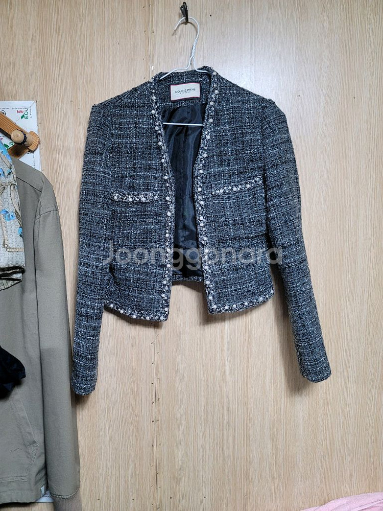 모조에스핀 트위드자켓 55--0