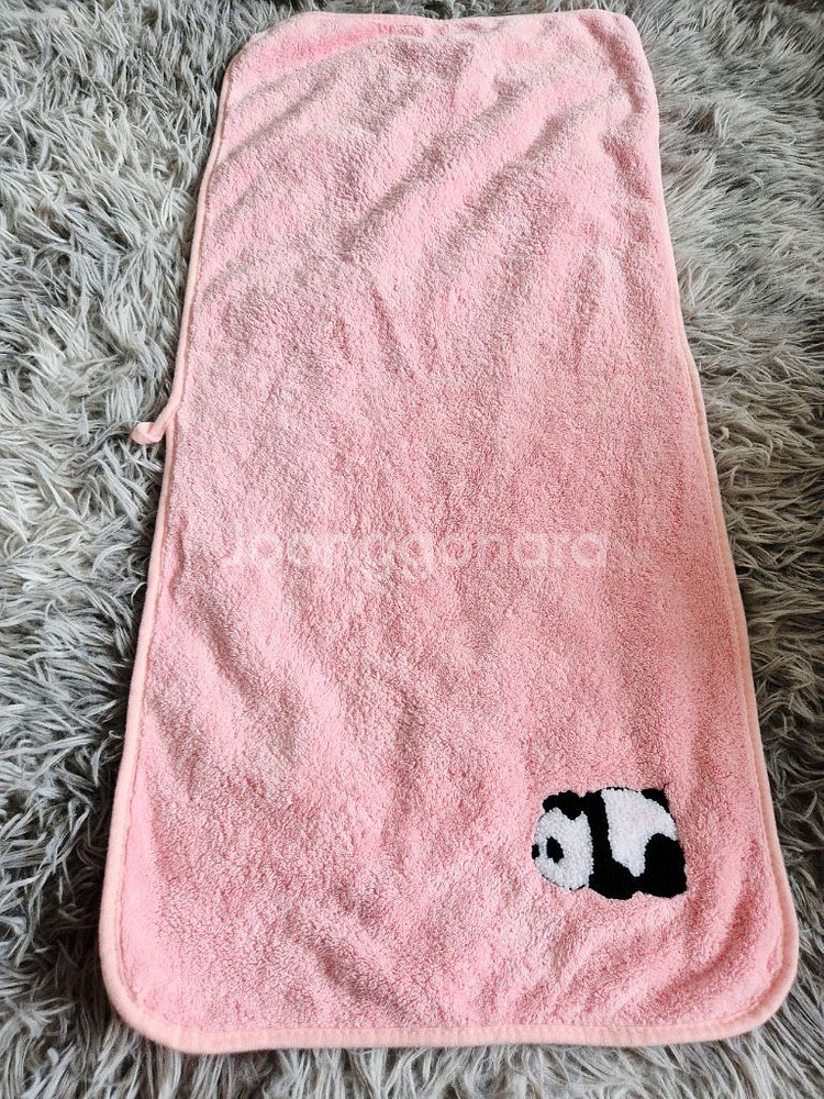 핑크 판다 타월--1