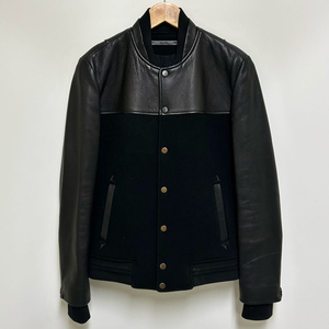 [남자 95]한섬 시스템 고트스킨레더 콤비 스타디움점퍼