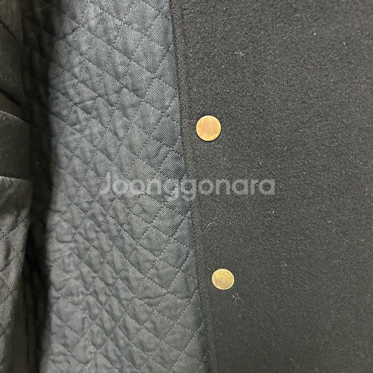 [남자 95]한섬 시스템 고트스킨레더 콤비 스타디움점퍼--4