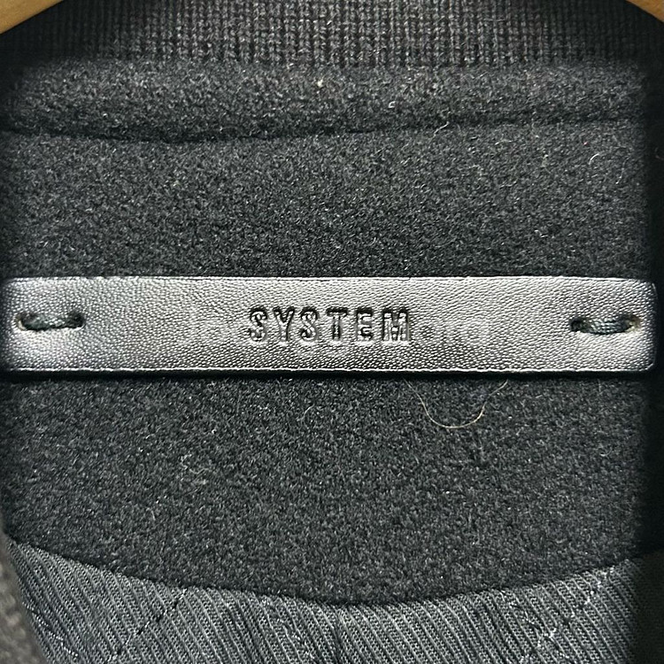 [남자 95]한섬 시스템 고트스킨레더 콤비 스타디움점퍼--3