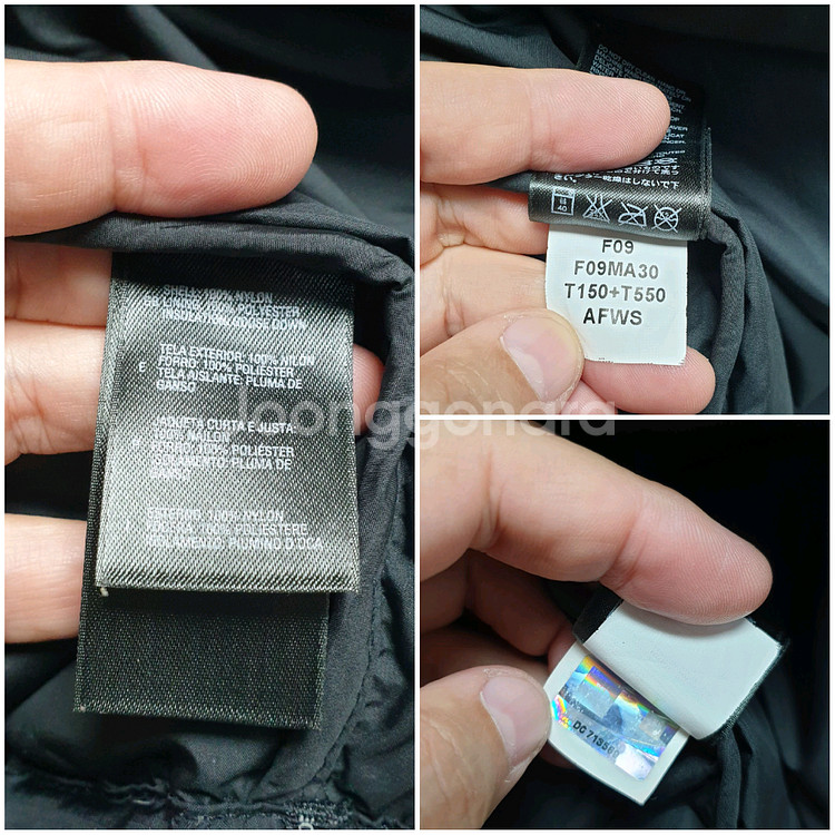 [m/100] 노스페이스 스몰로고 무광 눕시패딩--7