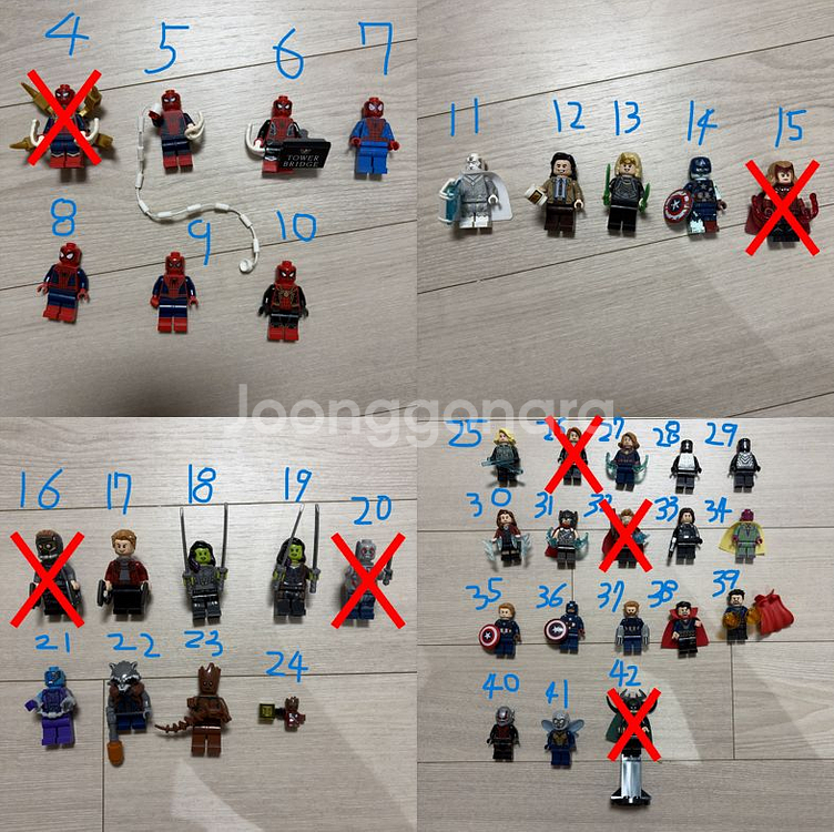 레고 미니피규어 및 레고 1번째 목록--0