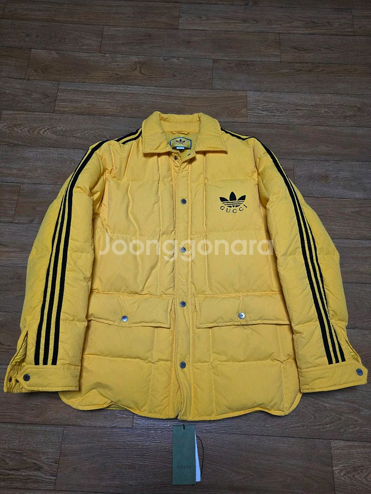 구찌 아디다스 구스 다운 패딩 자켓--0