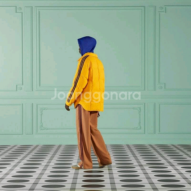 구찌 아디다스 구스 다운 패딩 자켓--3