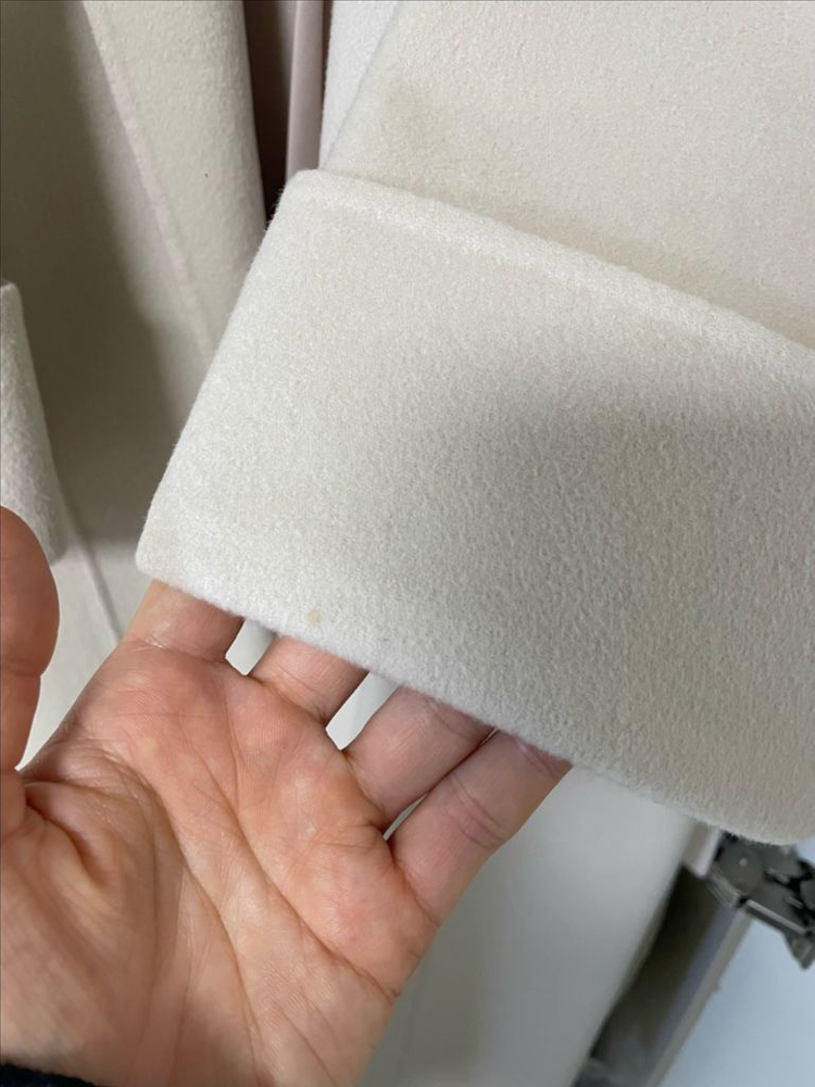 SIE 아이보리 벨티드 핸드메이드 코트--4