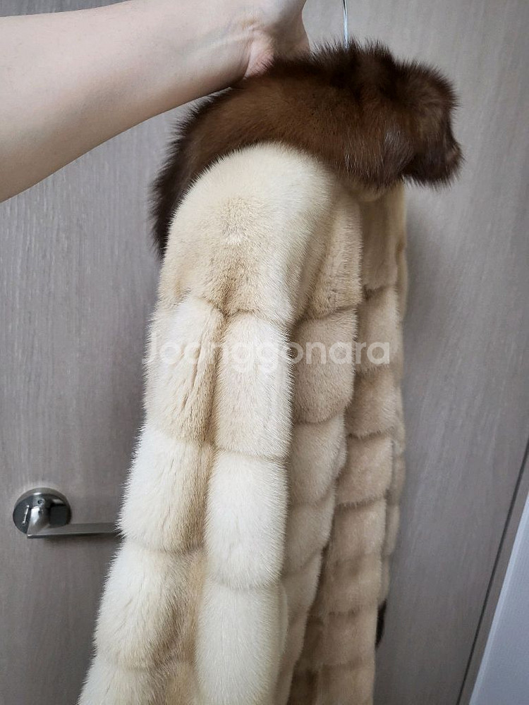 근화모피 밍크 세이블 풀스킨 밍크 코트 사바티에--4