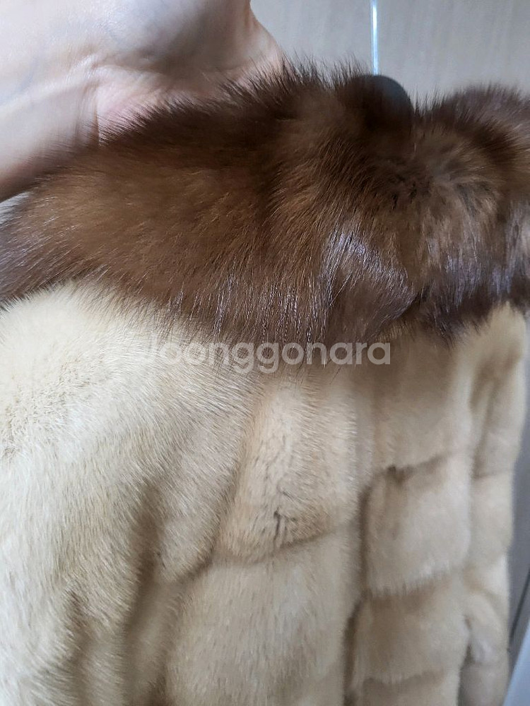 근화모피 밍크 세이블 풀스킨 밍크 코트 사바티에--3