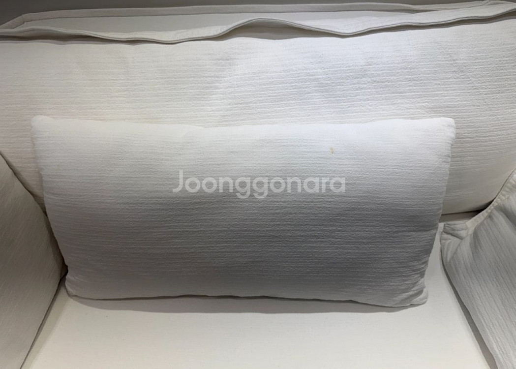 버즈가구 1.5인용 아이보리 소파+스툴--4