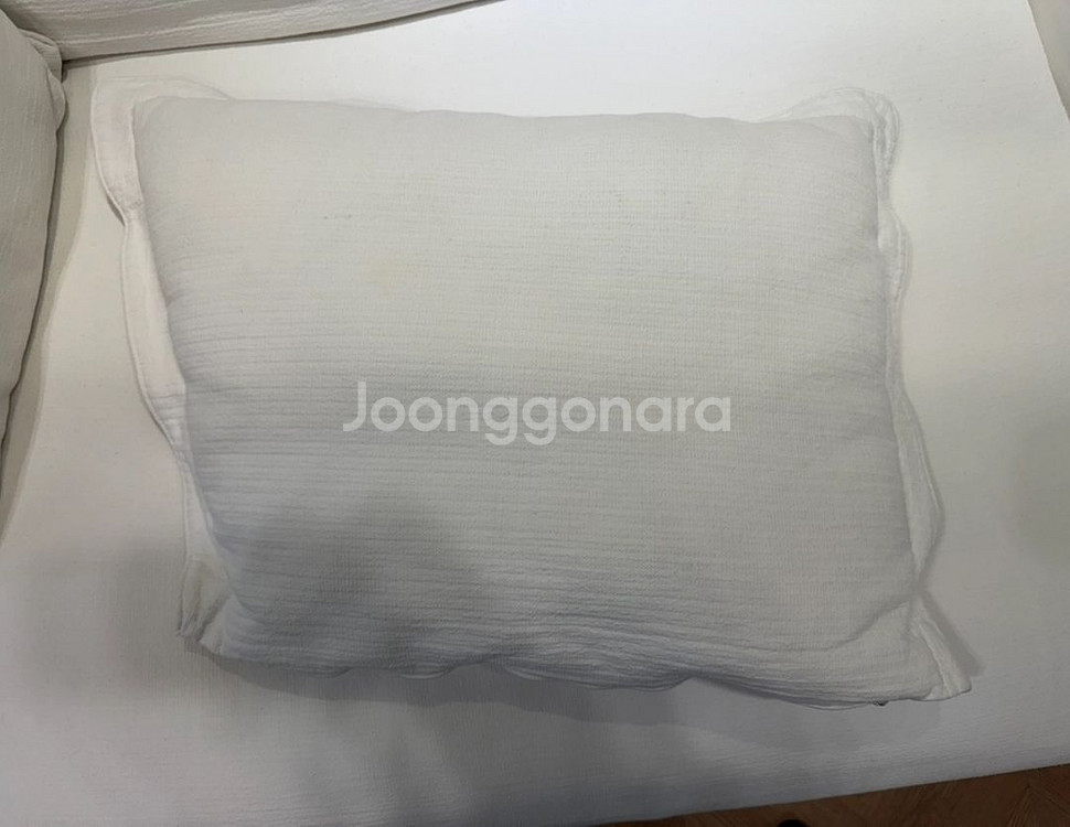 버즈가구 1.5인용 아이보리 소파+스툴--2