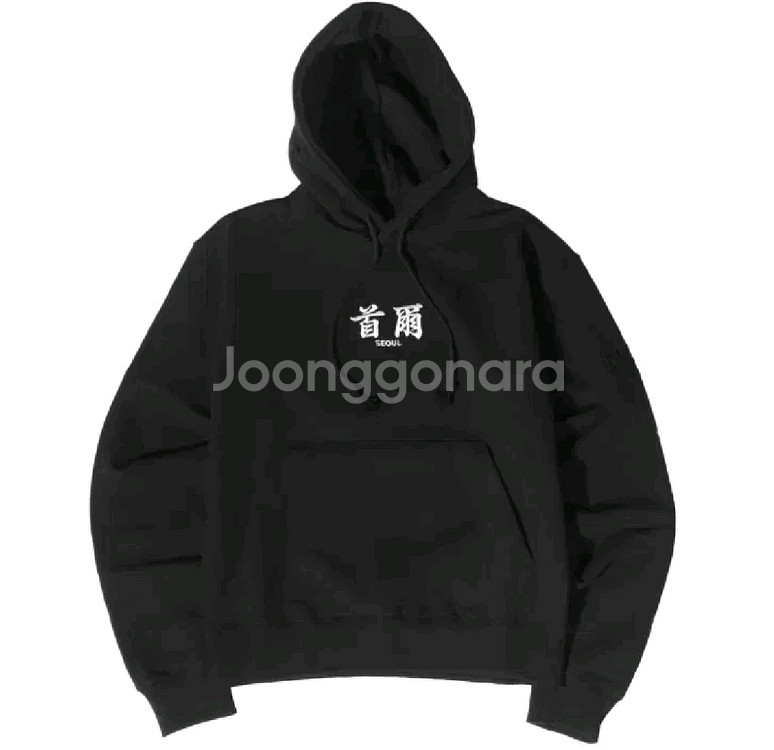 [XL]다크룸 서울 후드티 블랙--0