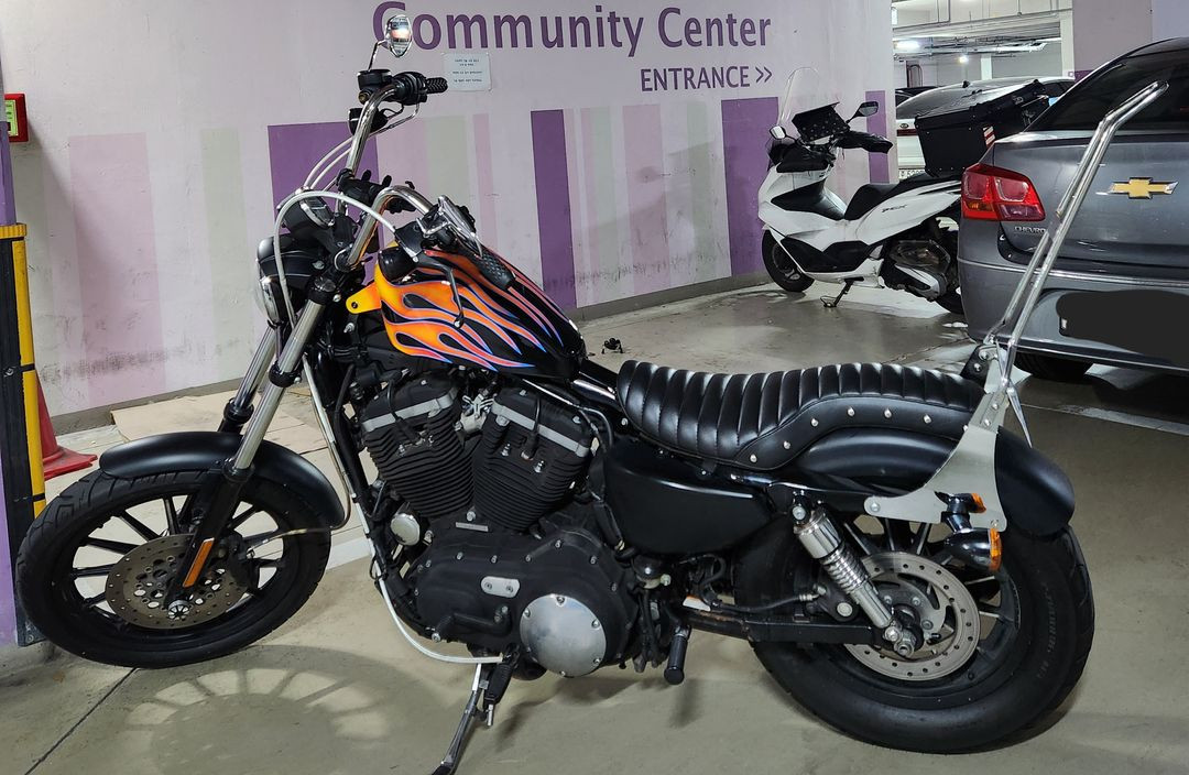 34만원마일리지같이드려요할리데이비슨XL883N,완성형커스텀초퍼,급매--3