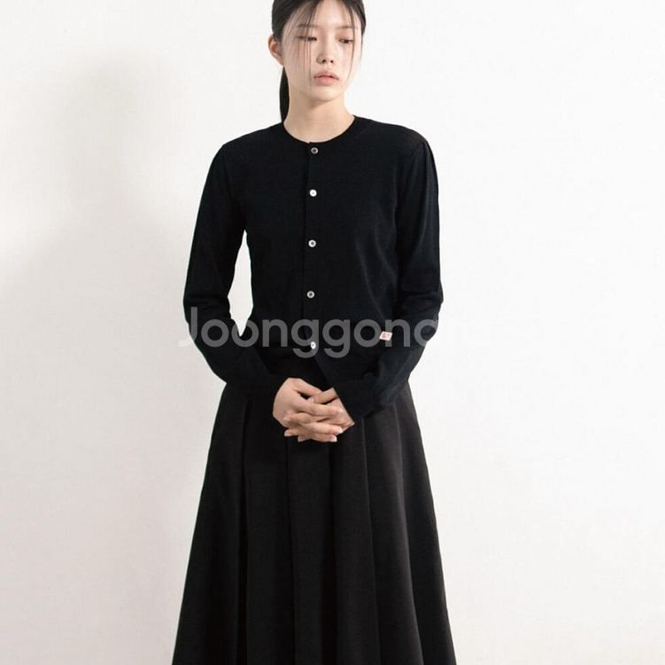 유노이아 단톤 가디건 블랙 택있는 새상품--0