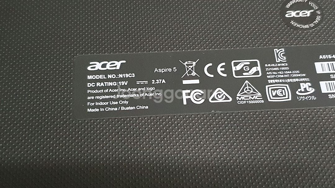 에이서노트북ACER n19c3 라이젠5 vega8--2