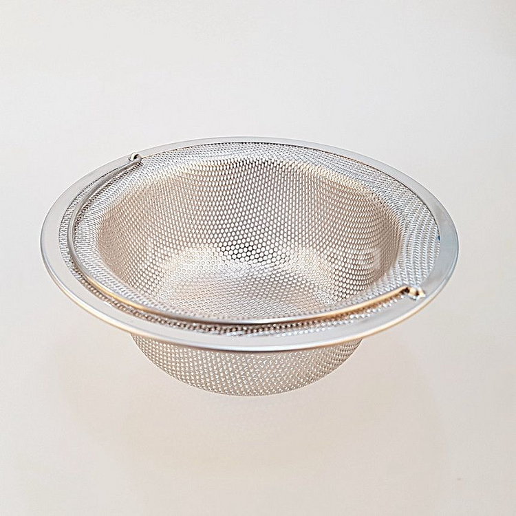 [새제품] 고급 스텐304 손잡이 배수구망 14cm--3