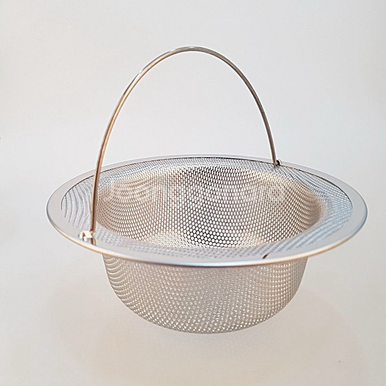 [새제품] 고급 스텐304 손잡이 배수구망 14cm--2