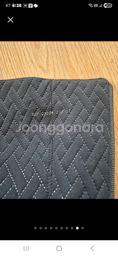 미소페 블랙 가죽 롱부츠 230mm--6