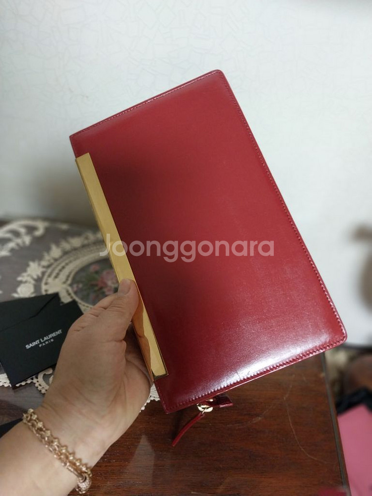 정품생로랑클러치--7