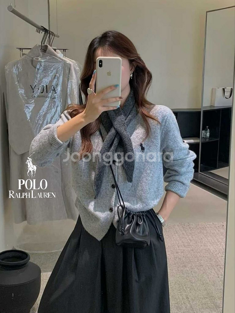 폴오 랄프** 가디건스카프세트--1