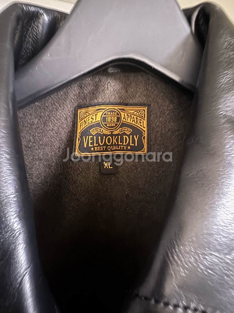 VELUOKLDLY 30s 중홀랜드 차심 말가죽 자켓--5