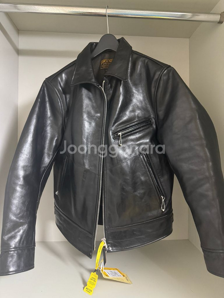 VELUOKLDLY 30s 중홀랜드 차심 말가죽 자켓--0