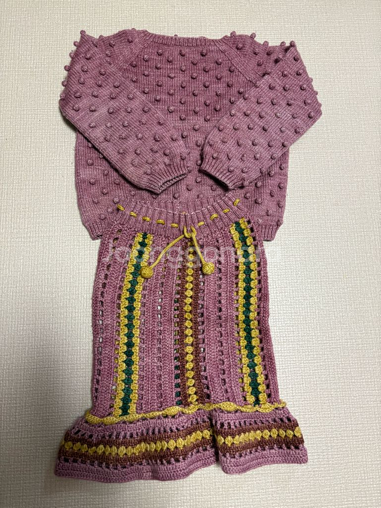 미샤앤퍼프 팝콘 스웨터+스커트--0