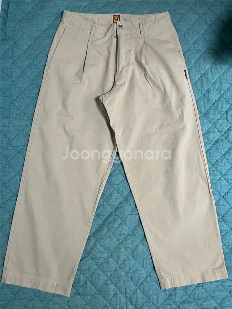 HUMAN MADE 휴먼메이드 원턱 치노팬츠 베이지 L--0