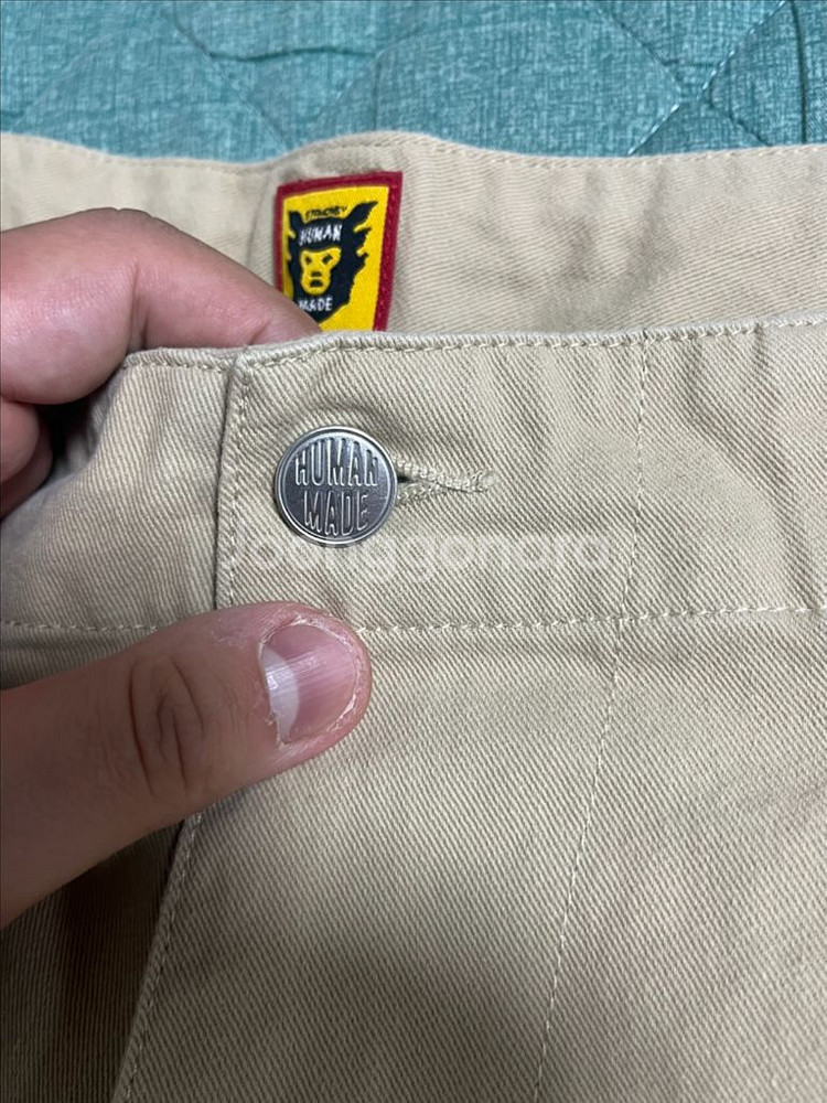 HUMAN MADE 휴먼메이드 원턱 치노팬츠 베이지 L--4