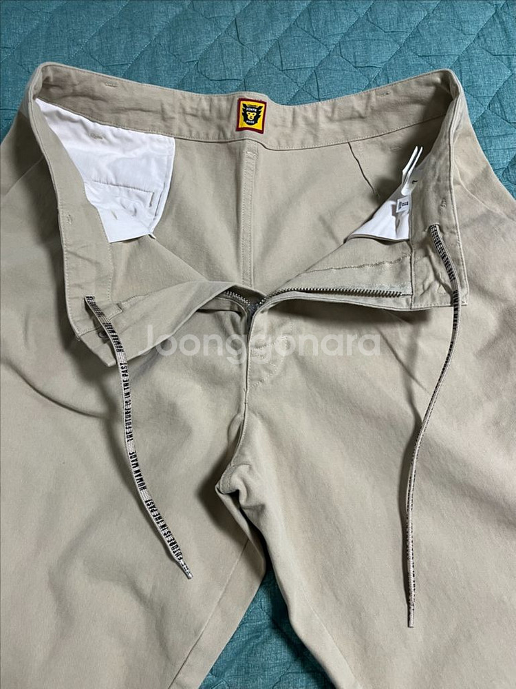 HUMAN MADE 휴먼메이드 원턱 치노팬츠 베이지 L--5