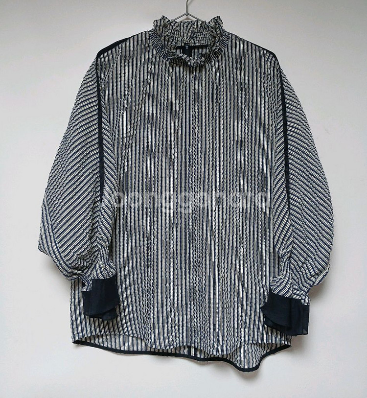 SYSTEM 스트라이프 블라우스--0