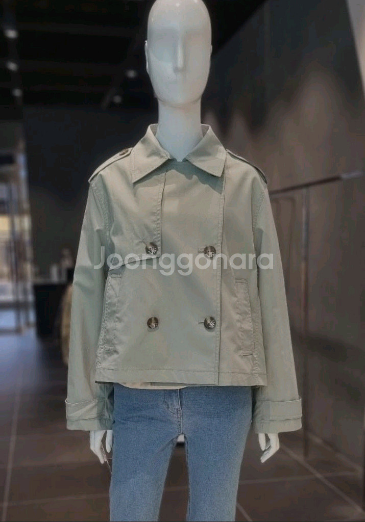 보브 숏 트렌치 자켓55--1