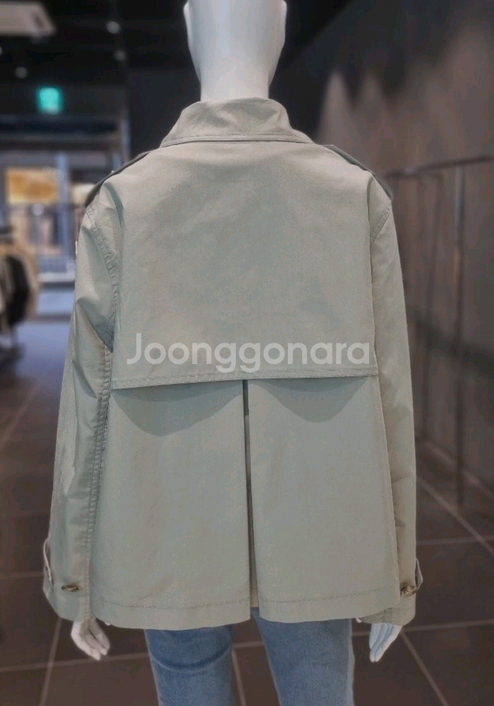 보브 숏 트렌치 자켓55--2