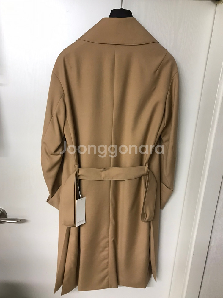 마마가리 드레이프 울 로브 트렌치 코트--1