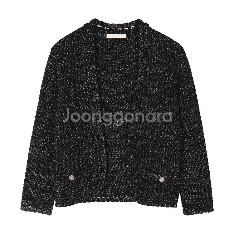 오브제스트 핸드메이드 트위드 펄 가디건 팔아요!!!--7