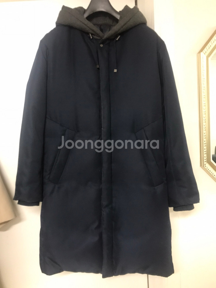 어반코드 덕다운 후드 패딩코트--0