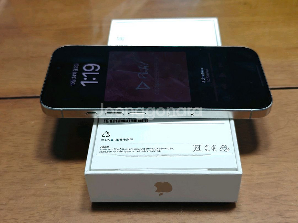 iOS 18 아이폰 16 프로 256기가 화이트 티타늄--10