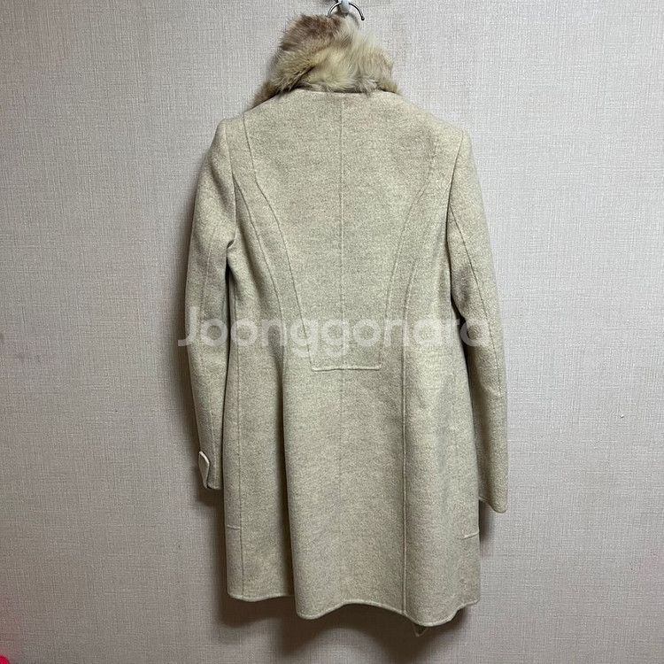 보브 털 탈부착 모직코트(55)--2