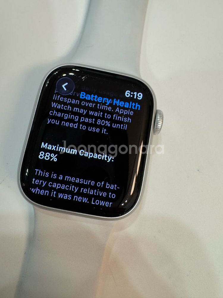 애플워치 8 41mm GPS 실버 모델--0