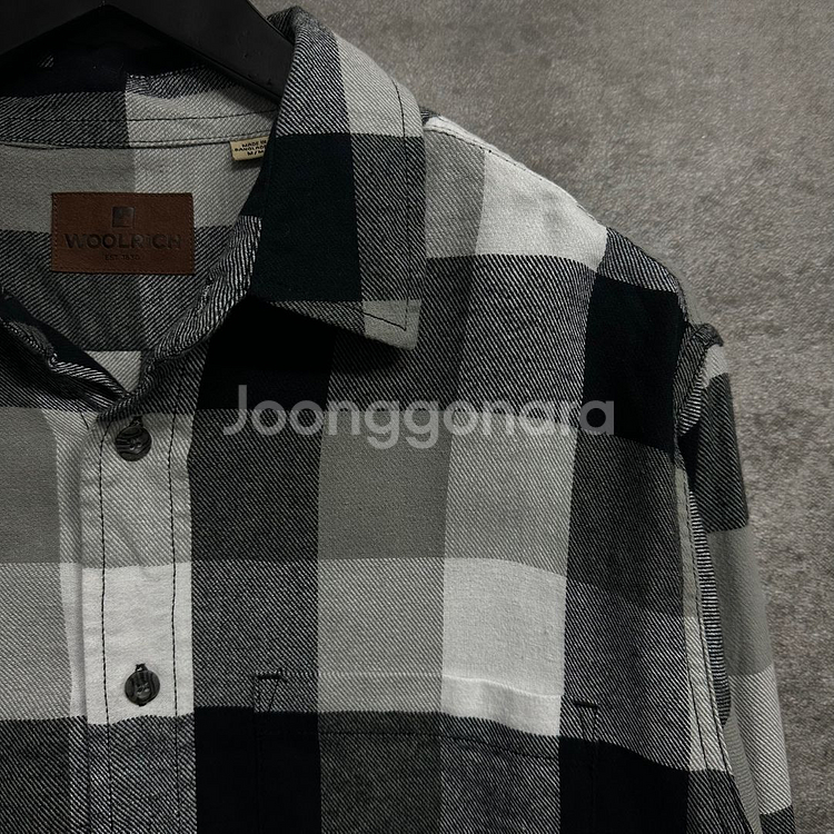 [95] 울리치 코튼 체크 긴팔 빈티지 셔츠--3