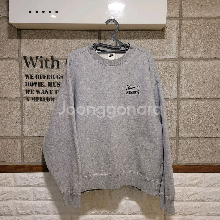 나이키 X 스투시 크루넥 플리스 맨투맨 M--0