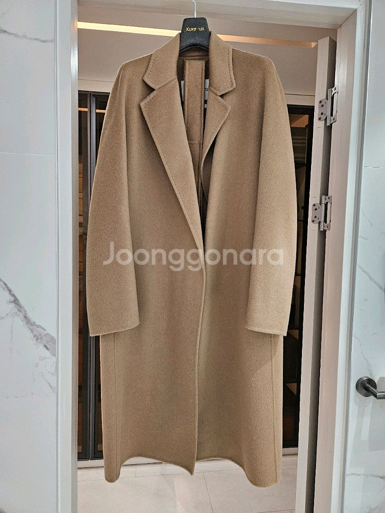 막스마라 골로소 카멜컬러 캐시미어100코트--3