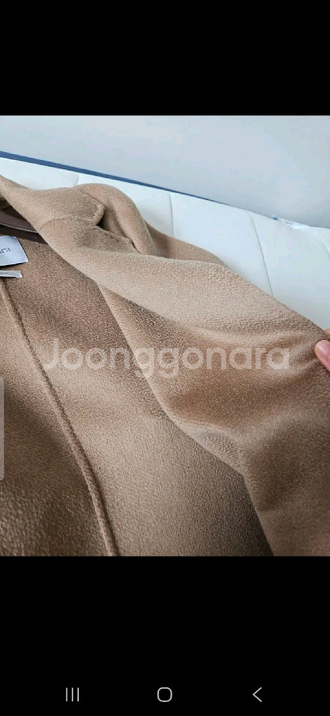 막스마라 골로소 카멜컬러 캐시미어100코트--4