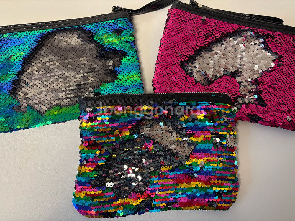 스팽글 파우치 3세트 (새상품)--4