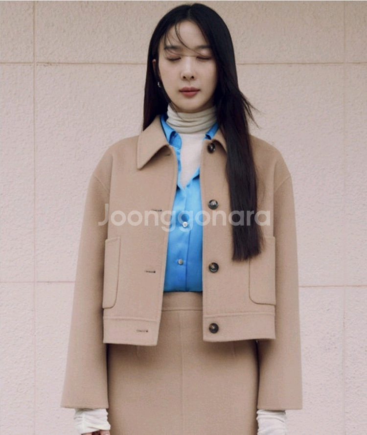 프론트로우 캐시미어 핸드메이드자켓 블랙(정가 299,---0