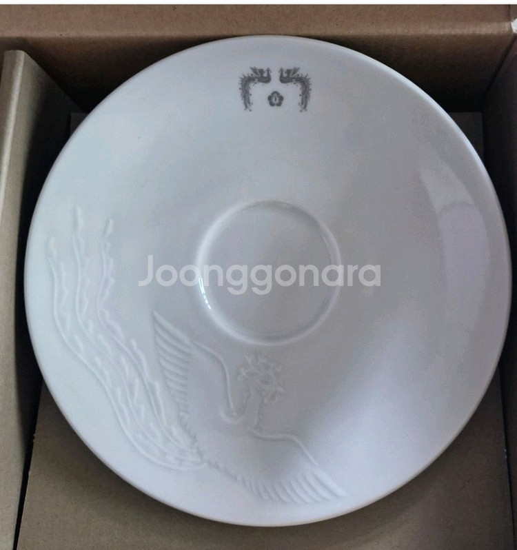 청와대 대통령 봉황문 백자 커피잔세트 미사용 수집품 선--2